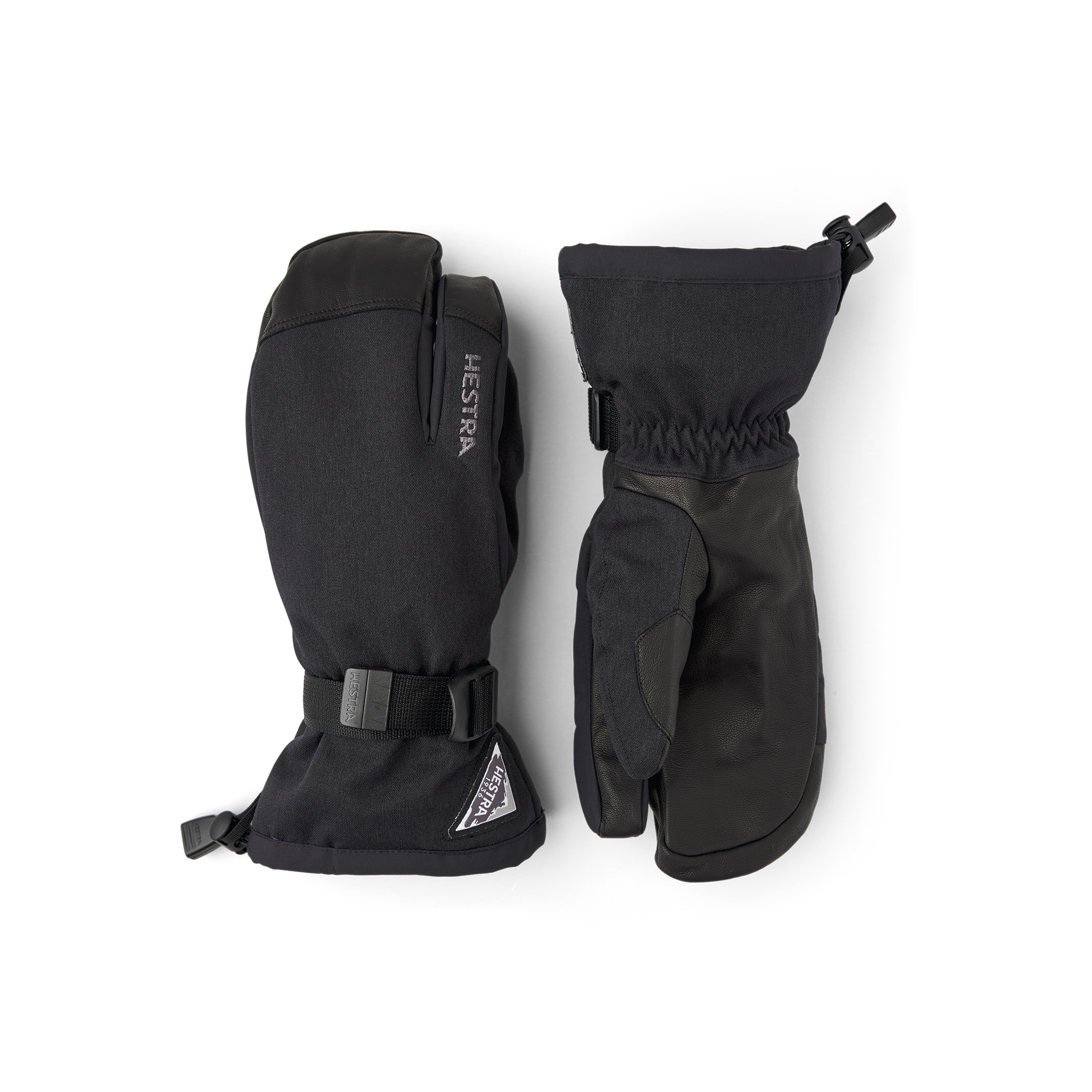 Powder Gauntlet 3-finger - Black | Hestra Gloves