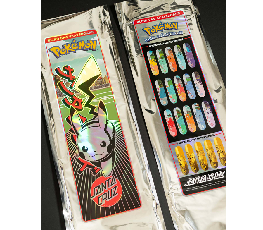 SANTA CRUZ x POKÉMON BLIND BAGS DECK (8 x 31.6inch) サンタクルズ