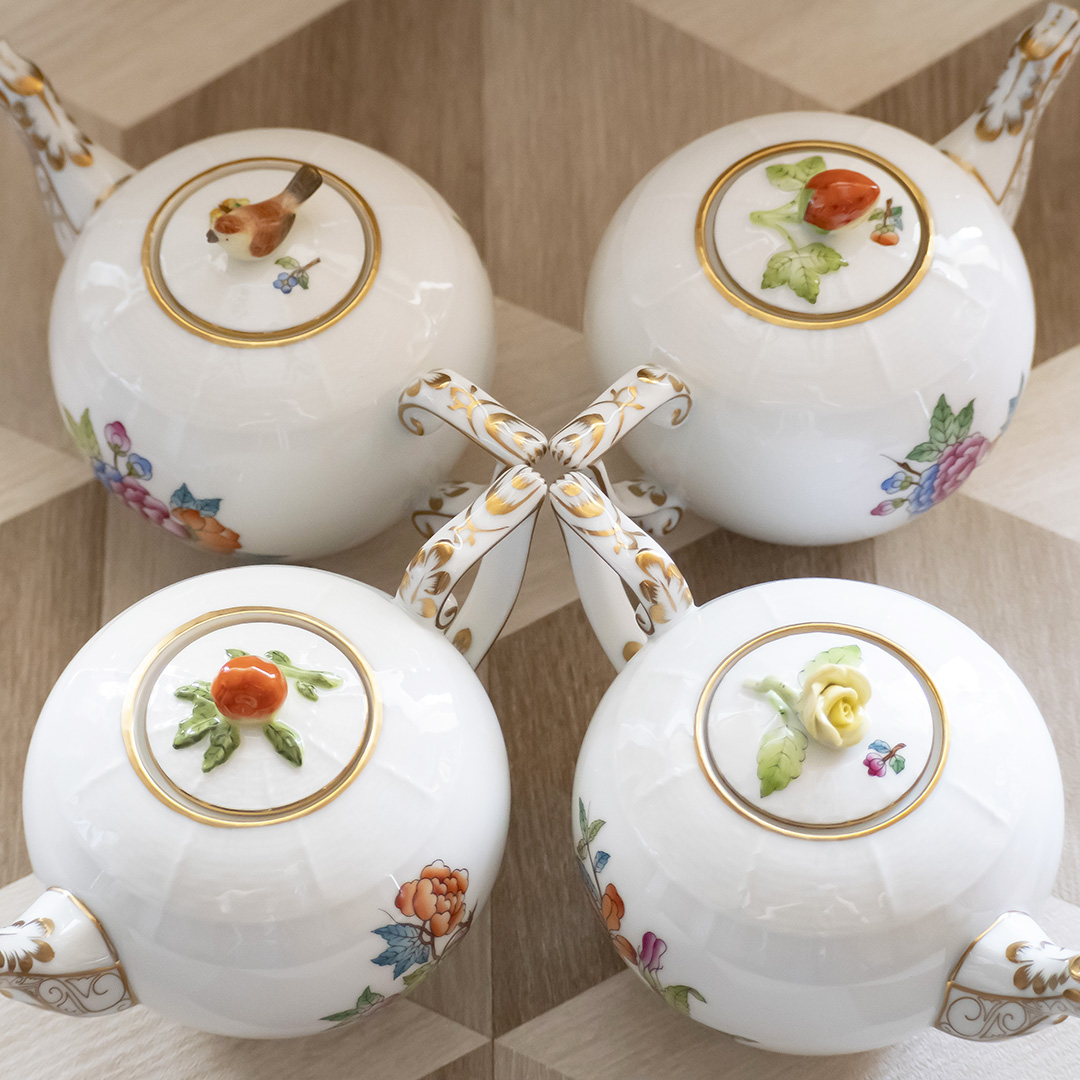 ヴィクトリア・プレーン] ミニティーポット バラ