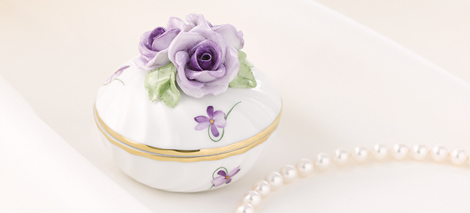 ウィーンの薔薇・シンプル] リボンボックス スクエア