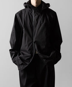 ssstein / シュタイン】WEATHER PROTECTION HOODED JACKET - BLACK