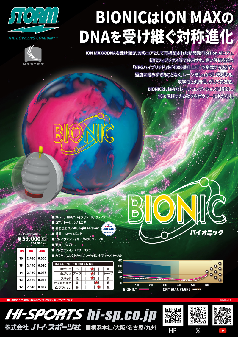 STORM-ストーム ： - ハイスポーツ社 ：信頼のボウリング用品販売