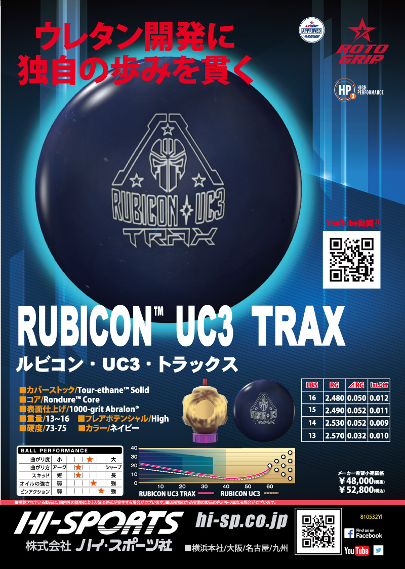 ルビコンUC3トラックス - ハイスポーツ社 ：信頼のボウリング用品販売