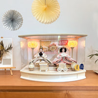 アクリルケース飾り｜ひだまり雛｜固定式雛人形 ｜お求めやすい雛飾り