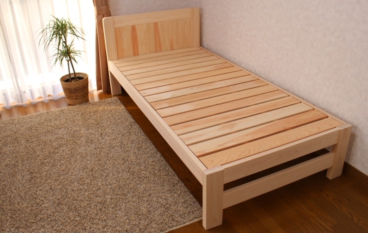 すのこベット(板貼りヘッド)ダブル | すのこ すのこベッド すのこ