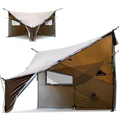 ハンモックと薪ストも使える万能シェルターOneTigrisコズシャック