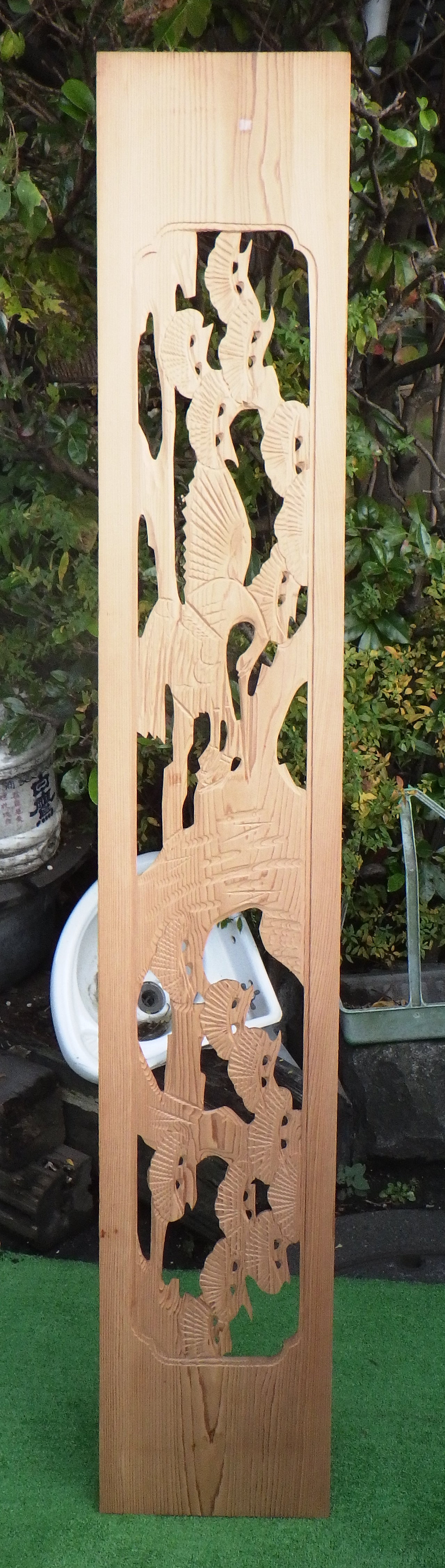 ひでしな商店 / 鶴と松の彫刻欄間