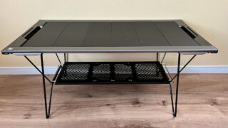 スノーピーク(snow peak) 焚火MYテーブル ステンレスをキャンプで使う