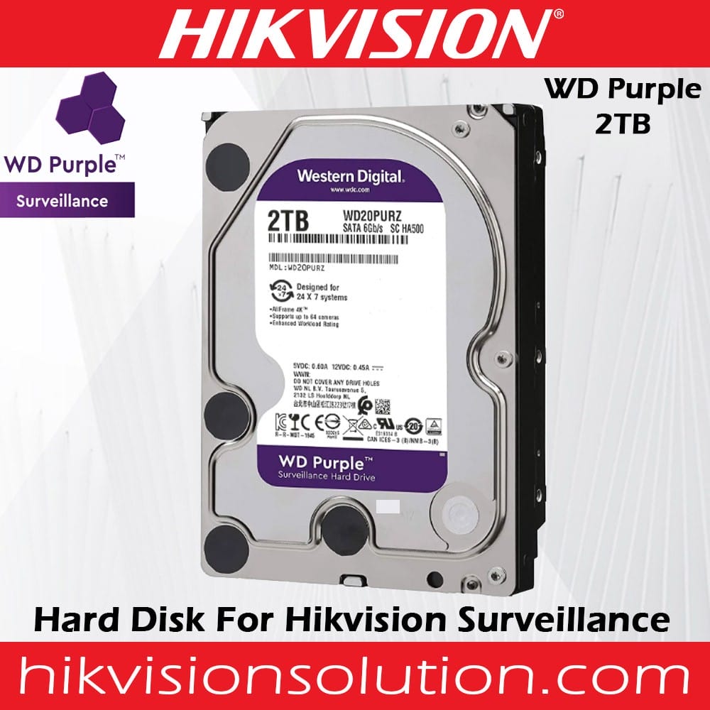 Best Western Digital 2TB WD Purple Surveillance Hard Disk