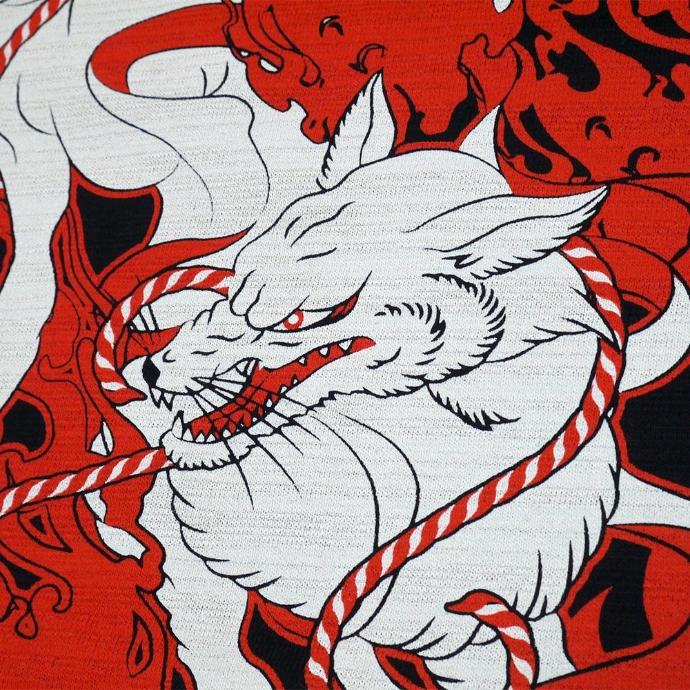 九尾抜染スラブTEE | Kyubi Slab Tee – HiKESHi SPiRiT(火消魂)