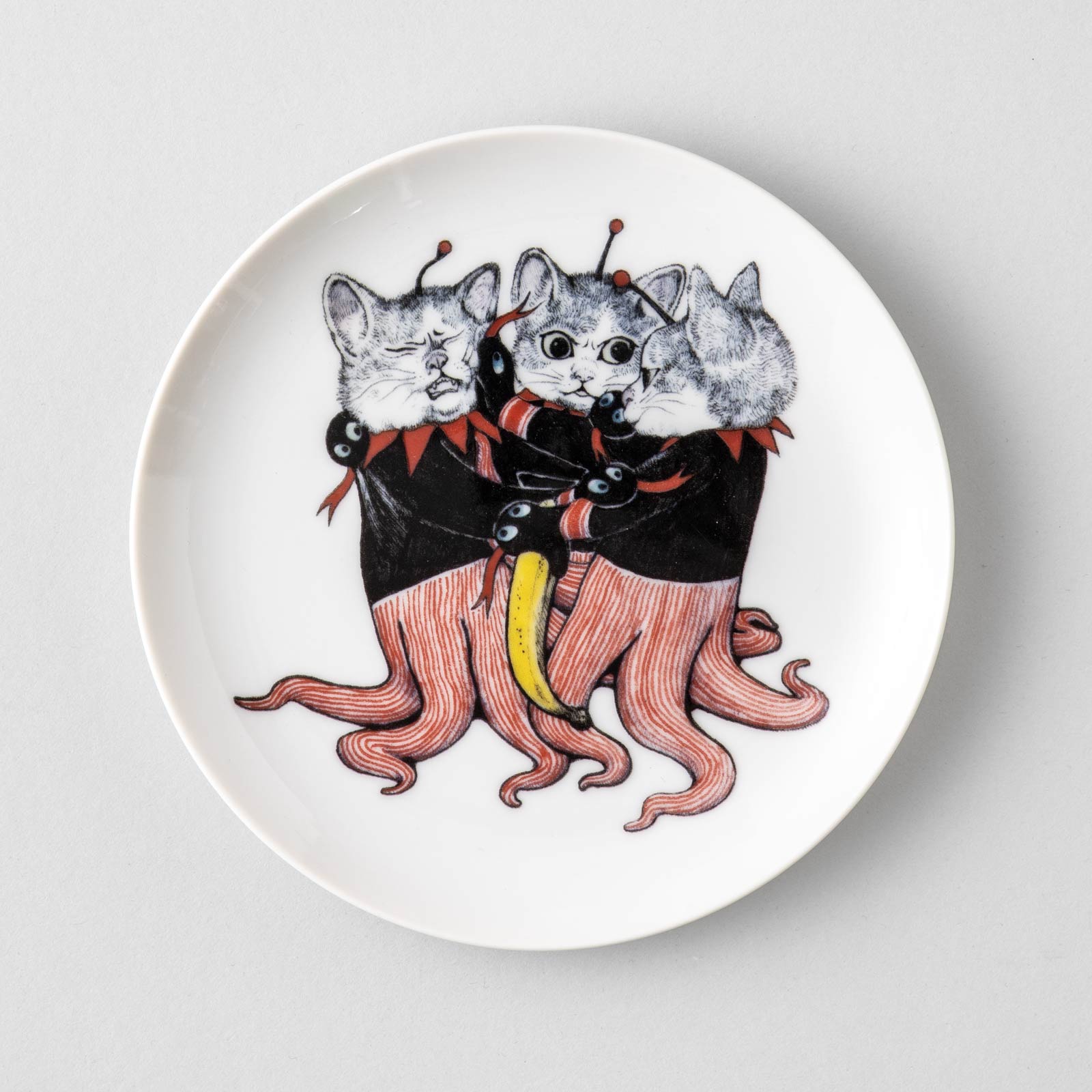 16cm丸皿 もめごと – ボリス雑貨店