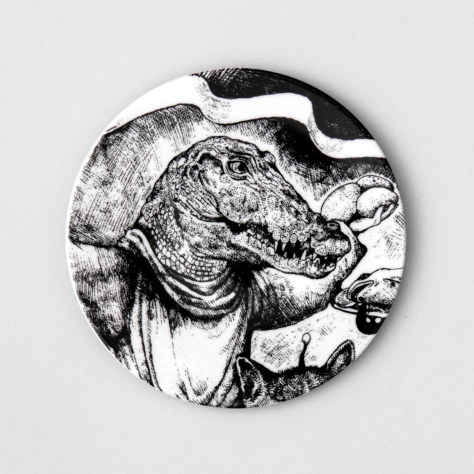 No,12 17cm丸皿5枚セット BABEL蛤の船にのる音楽家 – ボリス雑貨店