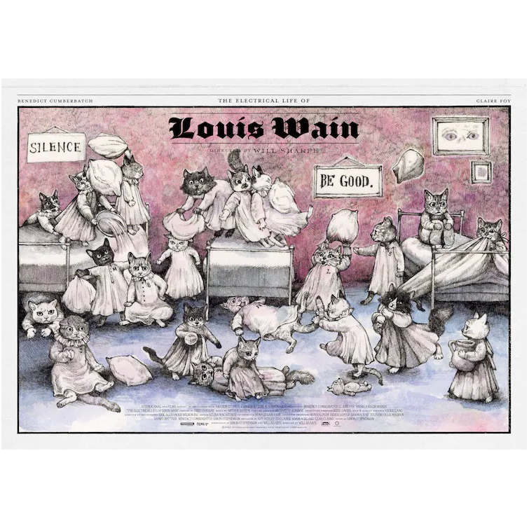 映画『ルイス・ウェイン 生涯愛した妻とネコ』オルタナティブポスター