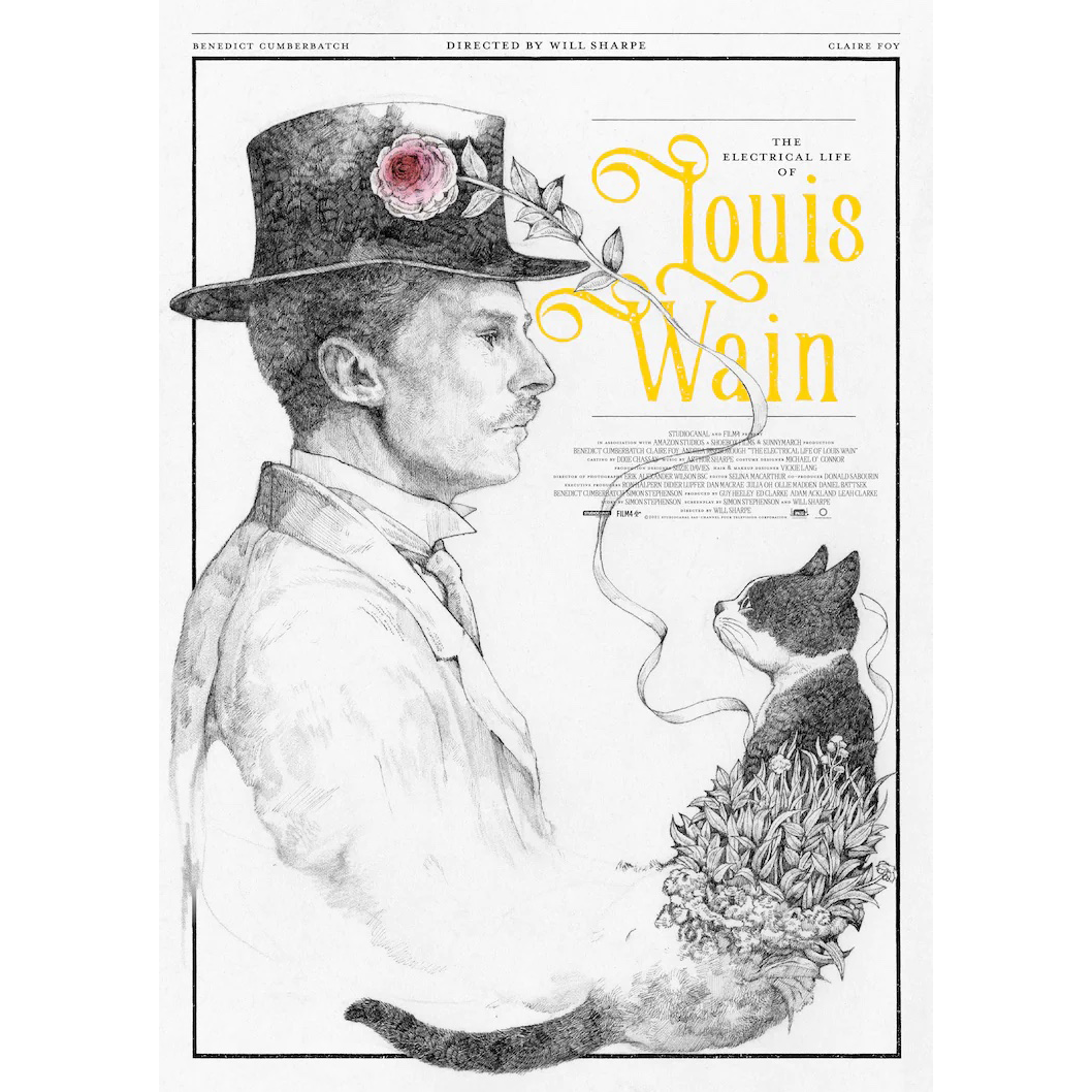 映画『ルイス・ウェイン 生涯愛した妻とネコ』オルタナティブポスター