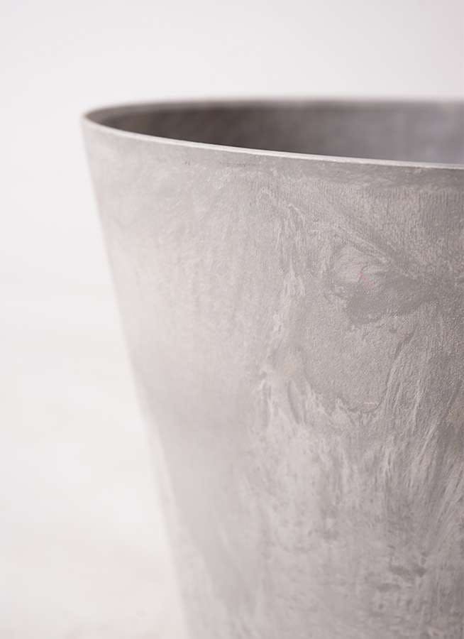 鉢カバー アートストーン ラウンド 10号鉢用 グレー | 鉢カバー