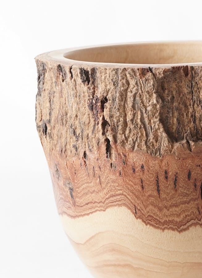 鉢カバー Mango Wood(マンゴーウッド) フラワーベース 6号鉢用 #stem