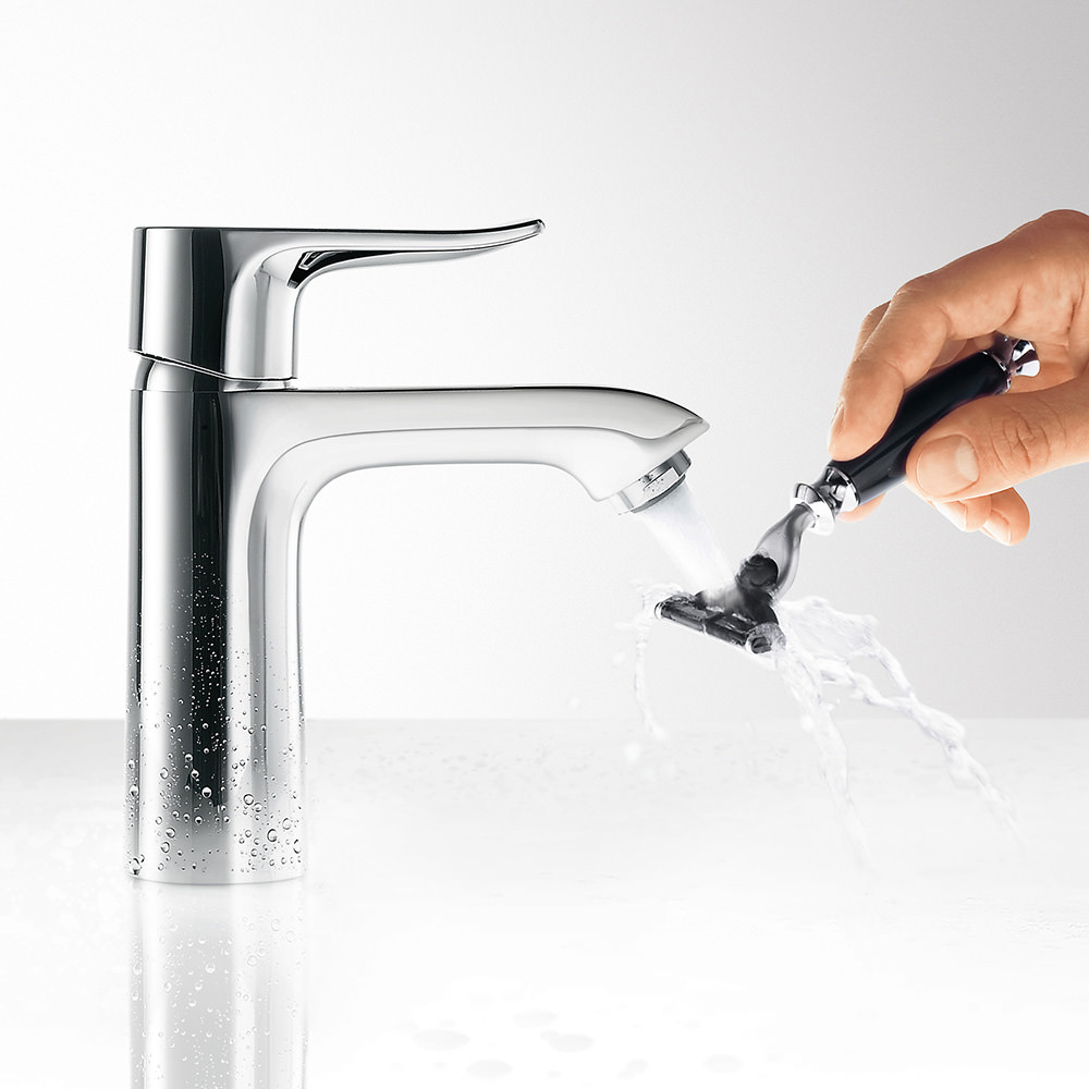 Metris シングルレバー洗面混合水栓 110 クールスタート(引棒有り