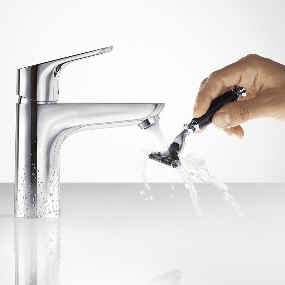 Focus シングルレバー洗面混合水栓 100 クールスタート(引棒有り)/Hits