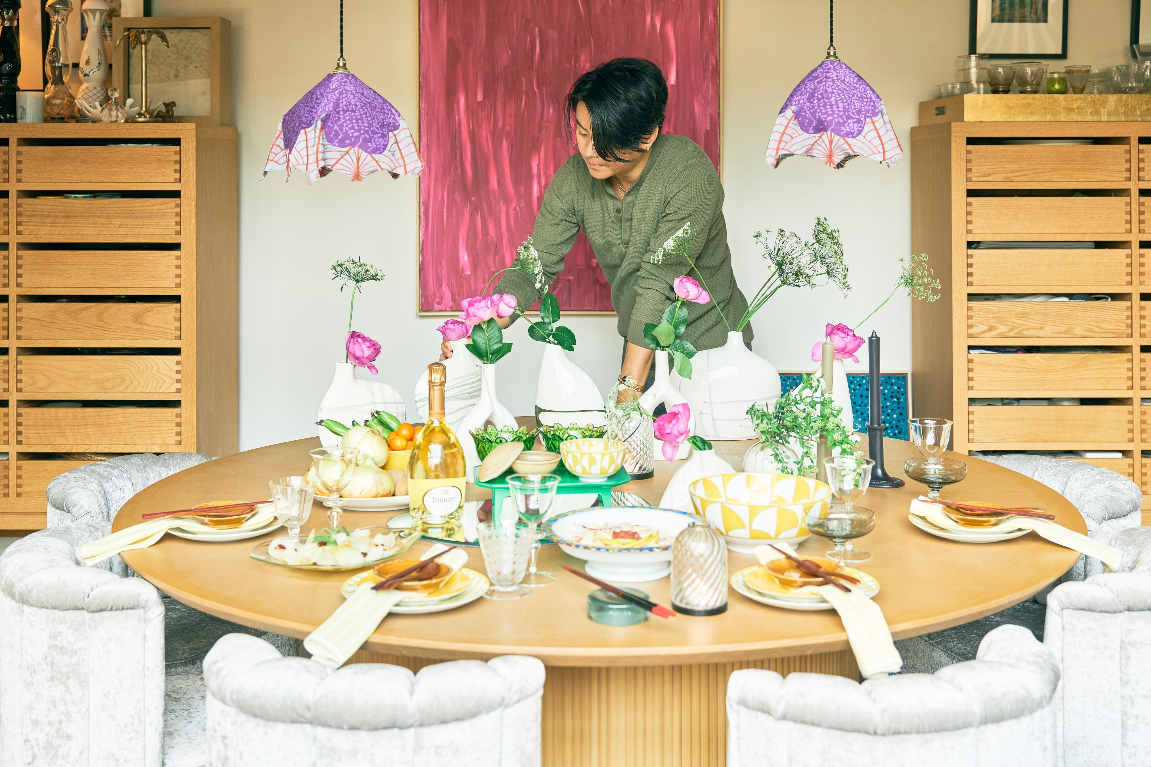 エルメスの食器がポイント！イエローの器使いで春を呼ぶテーブルとレシピ