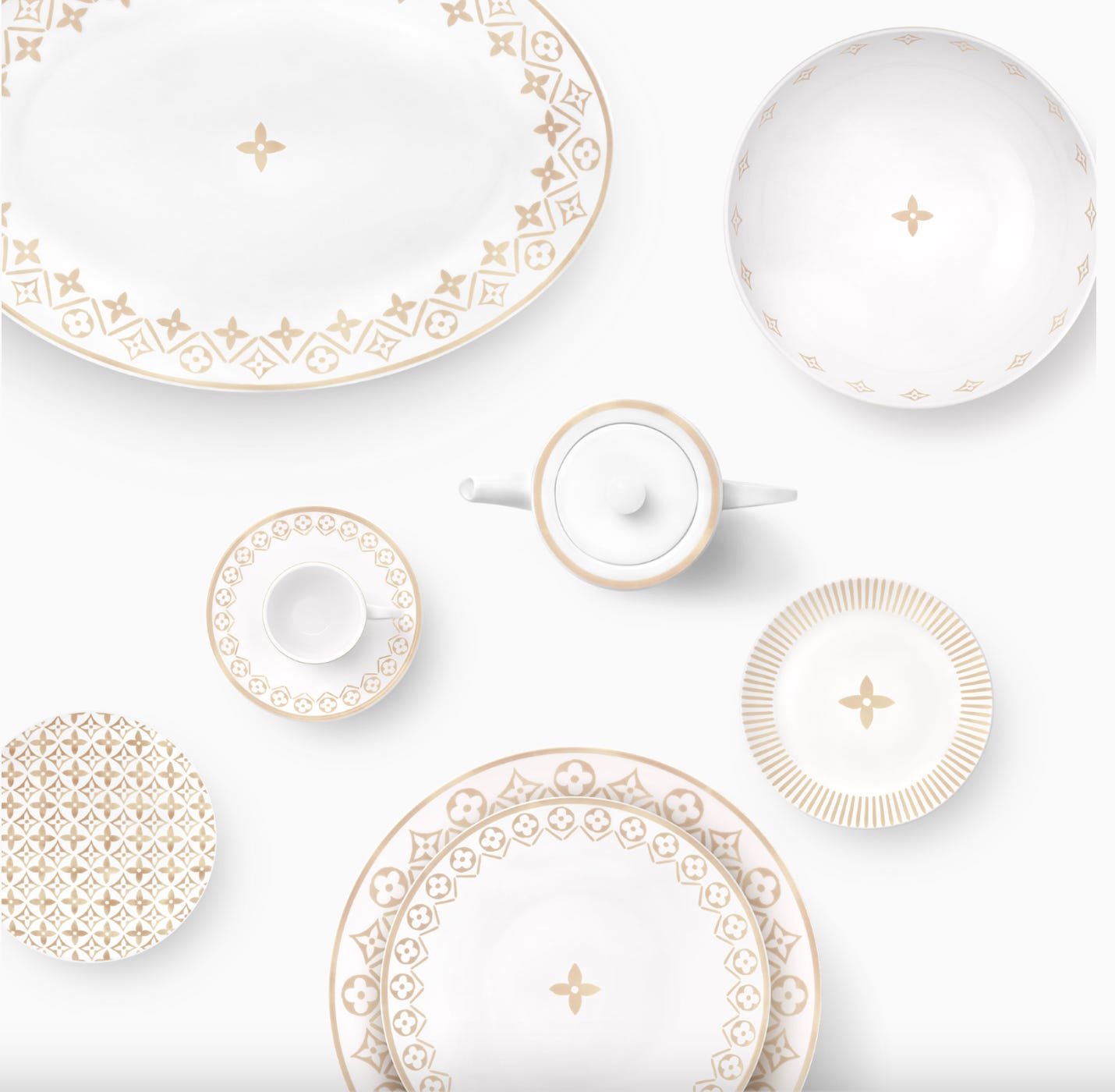 モノグラムが可憐なルイ・ヴィントンのテーブルウェアに新作が登場