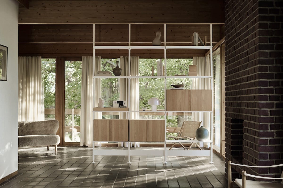 ストリング ファニチャー」がミッドセンチュリーのモジュールシェルフ