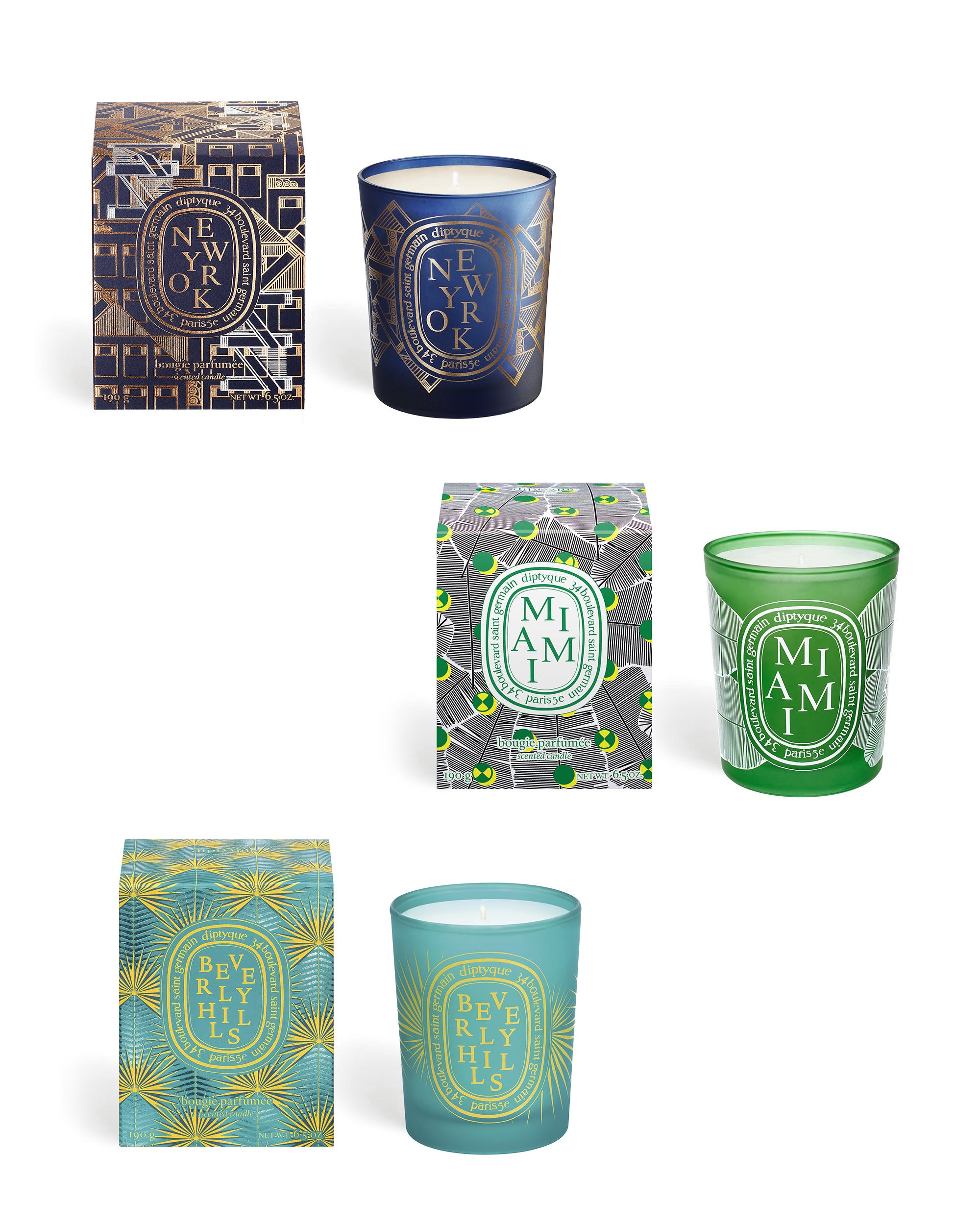 ディプティックを象徴する「シティキャンドル コレクション」世界の12