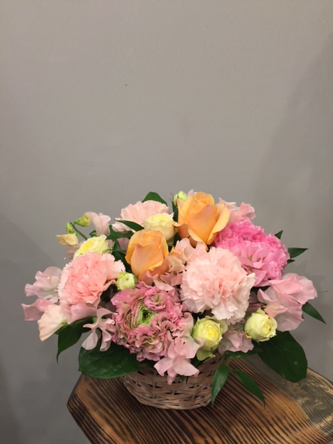 ピンク×オレンジのアレンジ | 平田花園