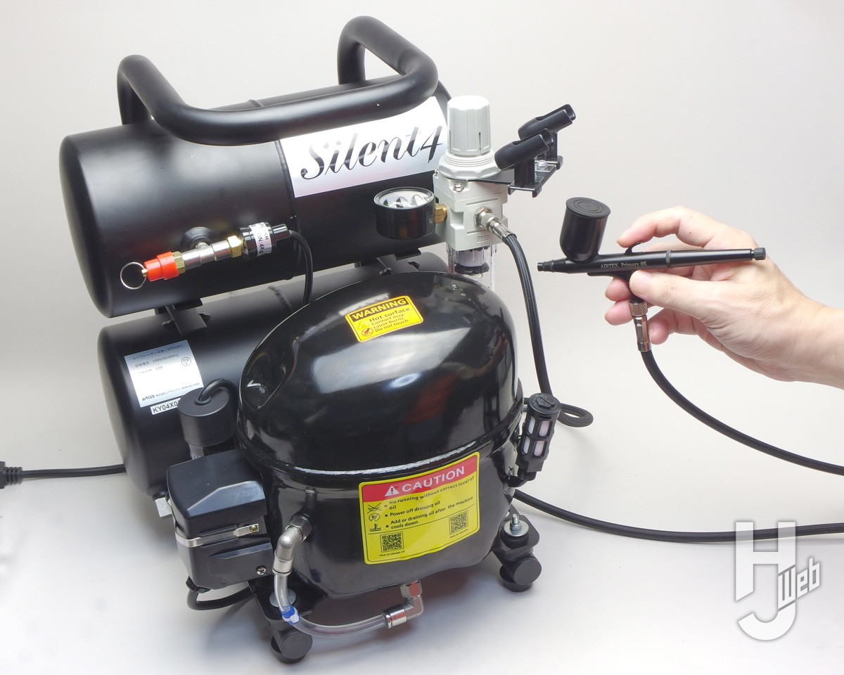 余裕の出力と静粛性のエアコンプレッサー【コンプレッサー サイレント4