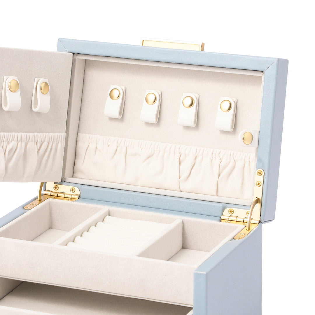 Embroidery Flower Jewelry Box Small Blue – Francfranc Hong Kong