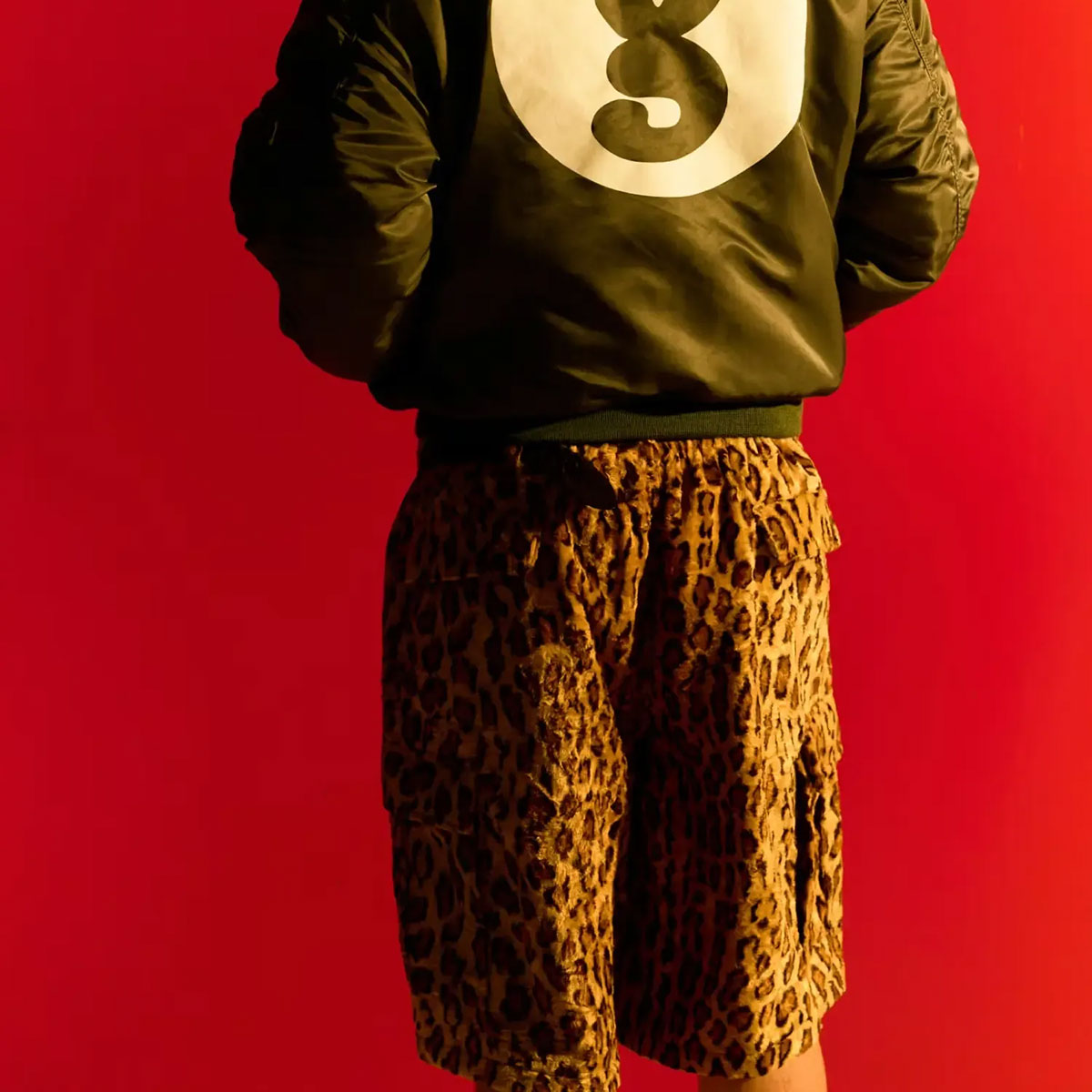 Supreme - GOODENOUGH Crushed Rayon Pile Cargo Short Leopard