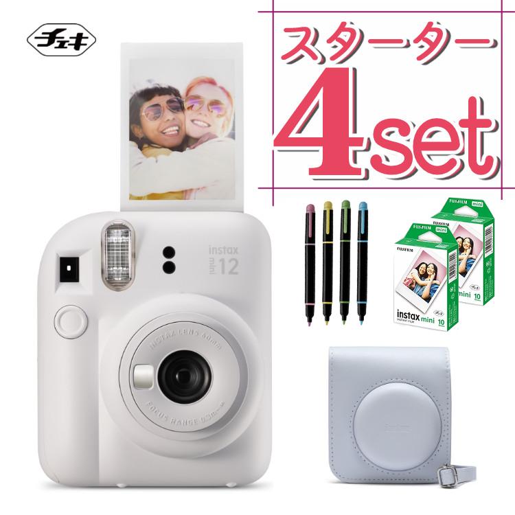 富士フイルム チェキ インスタントカメラ instax mini 12 クレイ