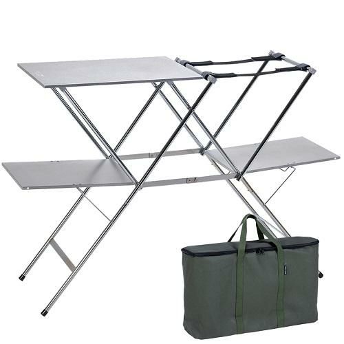 ユニフレーム キッチンスタンド3 ＆ 収納ケース 2点セット (611715