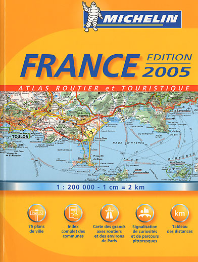 フランスの道路地図帳－ミシュラン社: 地図と鉄道のブログ