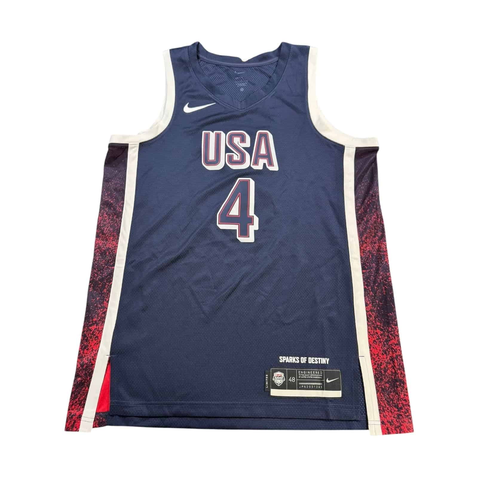 Nike Stephen Curry 2024 Olympic Team USA Basketball Road Swingman