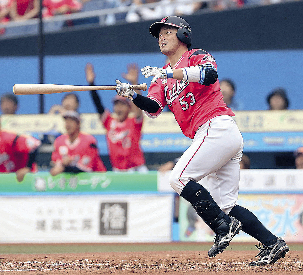 ロッテ】9年目江村、プロ1号が満弾「俺も大阪桐蔭出身の選手っていう