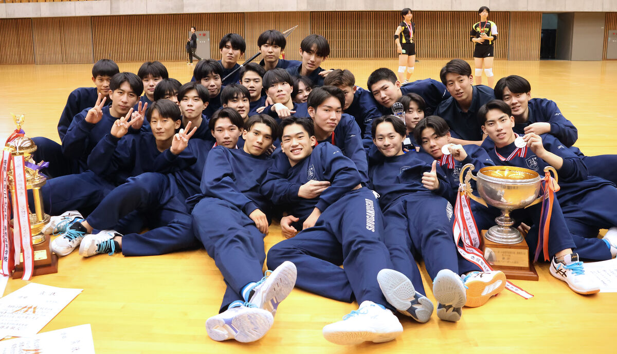 男子・浜松修学舎が2連覇達成で春高バレー出場へ…扇谷暉琉主将「全国