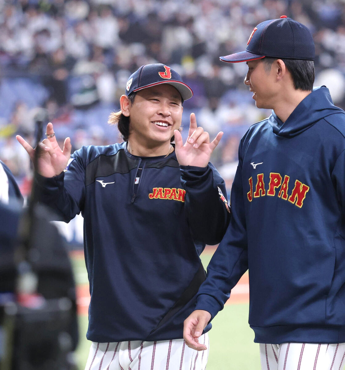 侍ジャパン】宮城大弥が3回パーフェクトでお立ち台 26年のWBCへ