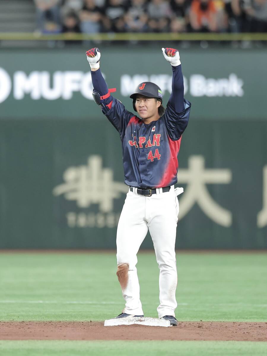 侍ジャパン】石上泰輝が侍初安打 貴重な勝ち越し2点タイムリー 追加