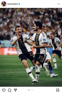 日本に敗れたドイツ代表ミュラー「まだ可能」 ファンから「日本は