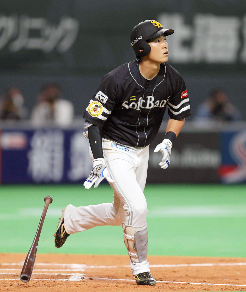 ソフトバンク】上林誠知、600万円減3750万円で更改 5月に右