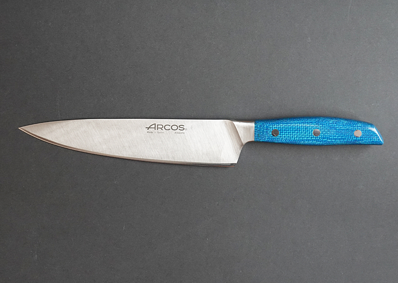 スペイン製 Arcos(アルコス) シェフ・ナイフ（牛刀） 21cm ブルー