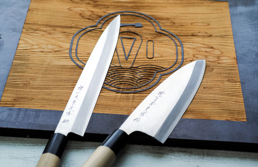 堺一文字光秀 モリブデン鋼8A パン切包丁250mm