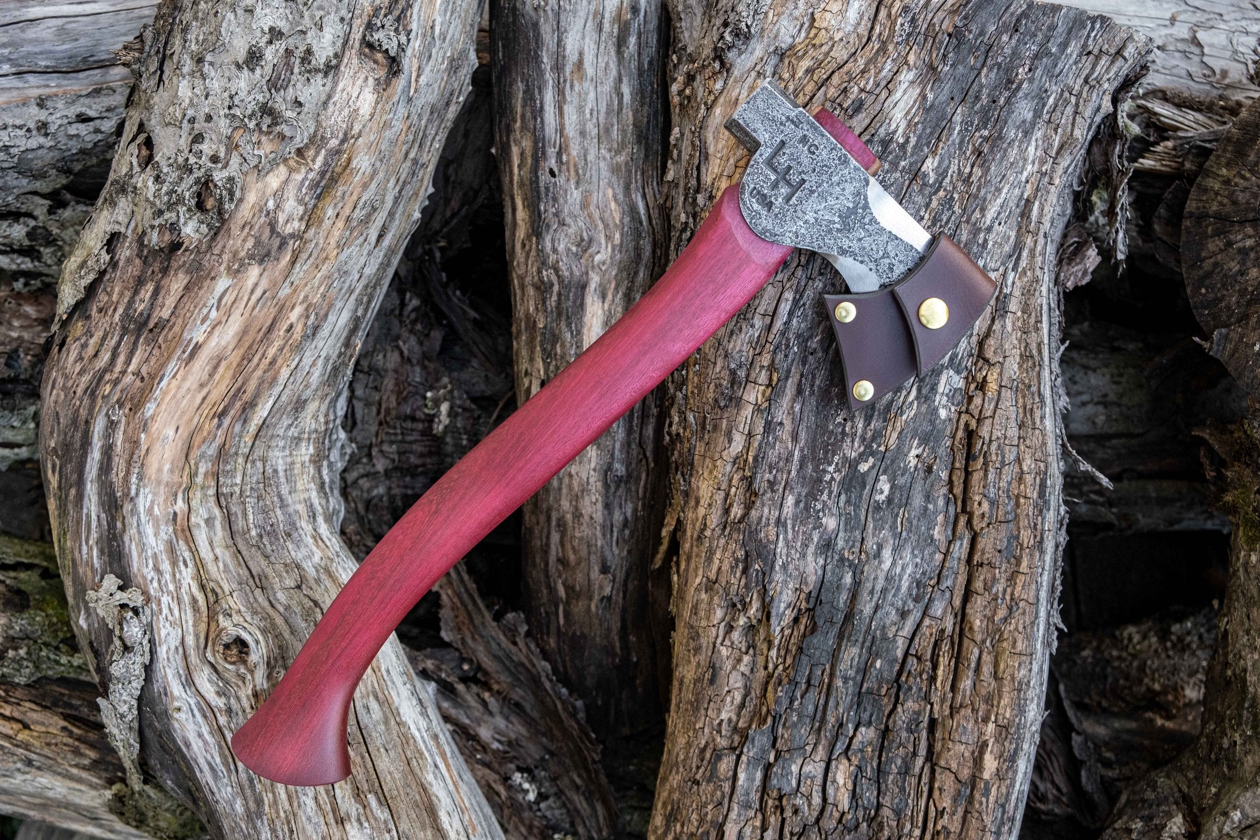 Purpleheart Trapper with Phantom bevels – Hoffman Blacksmithing