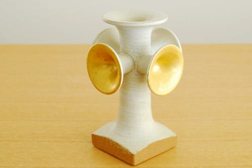 これはレア！Lisa Larson/リサ・ラーソン/陶器のキャンドルホルダー