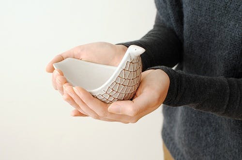 取扱い終了】BIRDS' WORDS/バーズワーズ/小鳥のトレー/四角いパターン