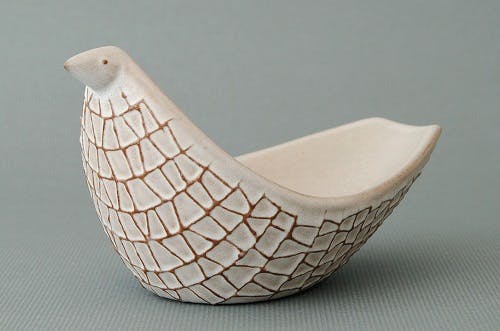 取扱い終了】BIRDS' WORDS/バーズワーズ/小鳥のトレー/四角いパターン