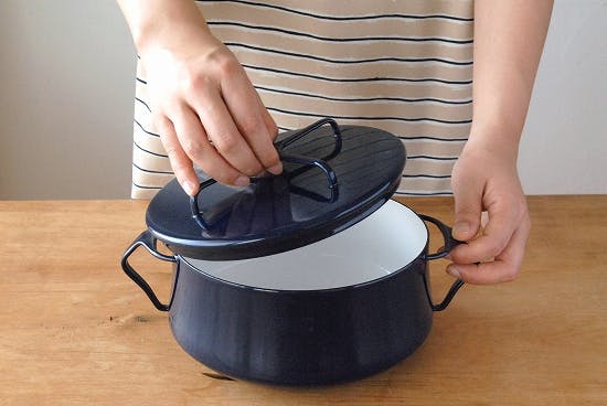 廃盤】DANSK/ダンスク/コベンスタイル2/両手鍋 18cm（ネイビー