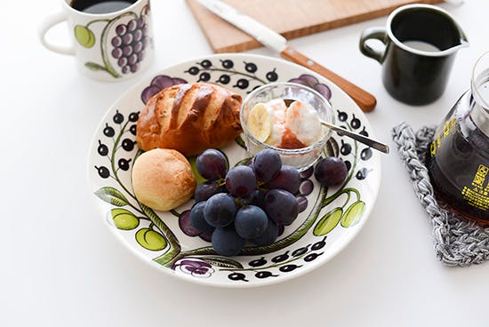 取扱い終了】ARABIA/paratiisi/パラティッシ/パープル/プレート(26cm