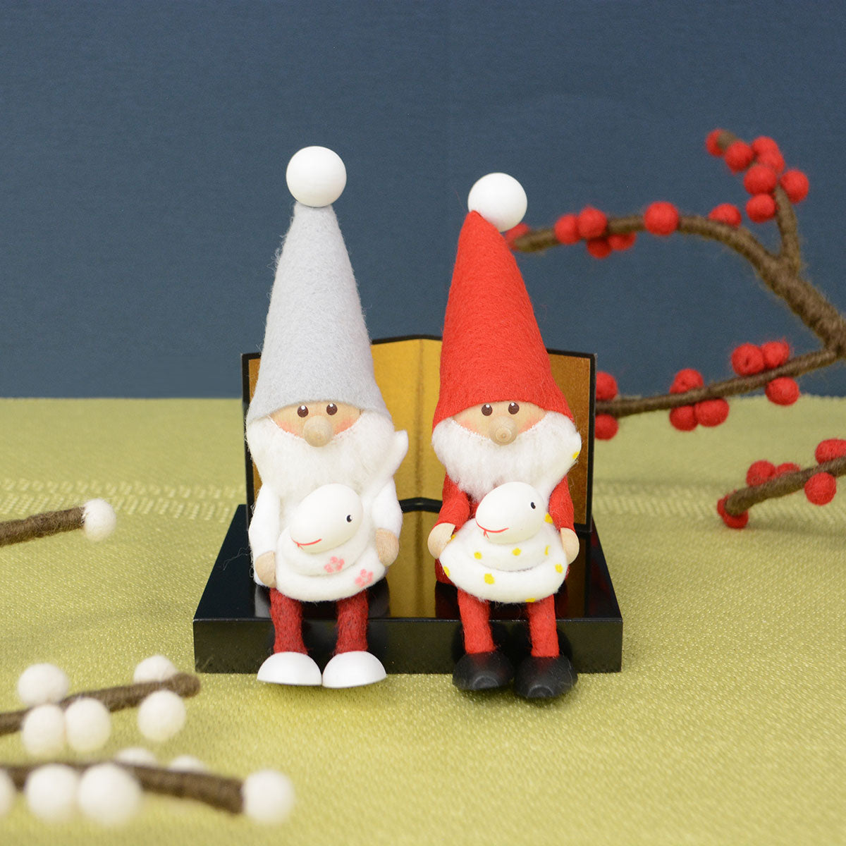 NORDIKA nisse ノルディカ ニッセ クリスマス 木製人形 ( ヘビを抱えた