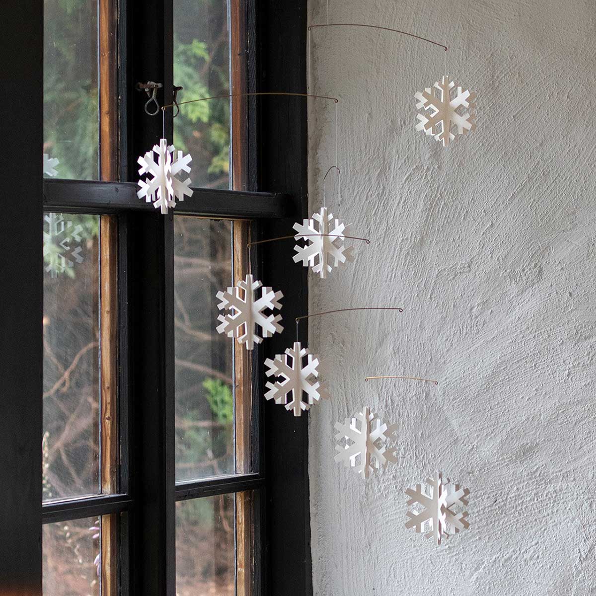 Livingly リビングリー ペーパーモビール ( スノーフレークモビール7